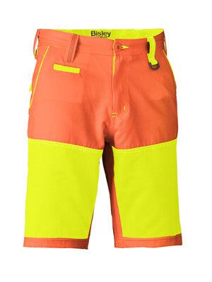 Bisley Double Hi Vis Short (BSH1411)-Clearance