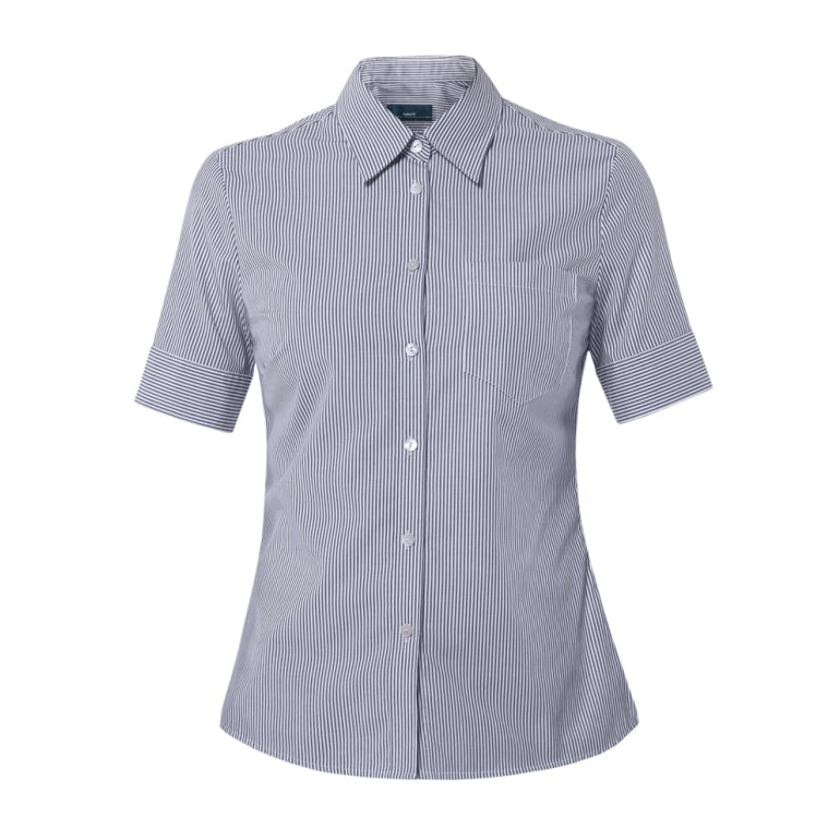 NNT Uniforms Poly Print Balance Stripe S/S Sction Back Shirt(CAT4AB)