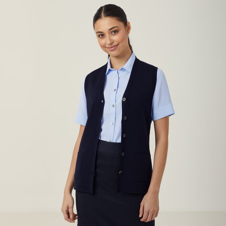 NNT Uniforms Wool Rich V-Neck Vest(CAT51D)