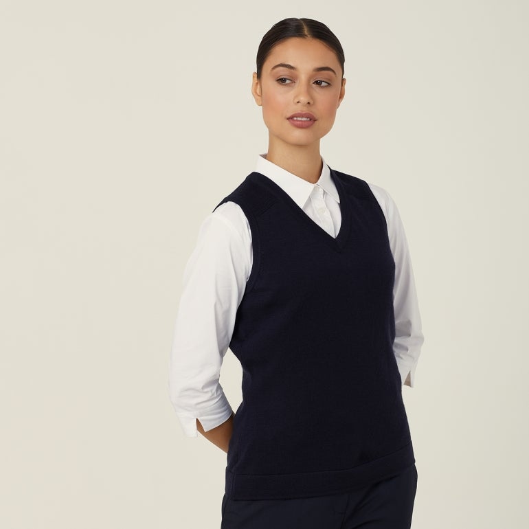 NNT Uniforms Pure Wool Textured Panel Vest(CAT5AR)
