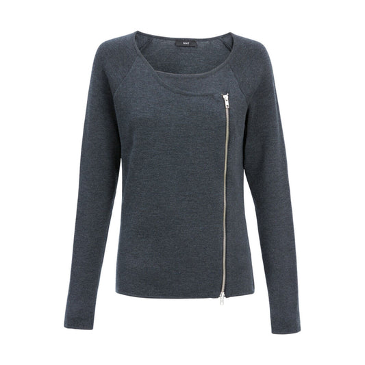 NNT Uniforms Pure Wool Angled Zip Cardigan(CAT5BF)