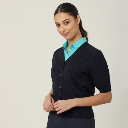 NNT Uniforms Wool Rich Ss Rib Trim Cardigan(CAT5CK)