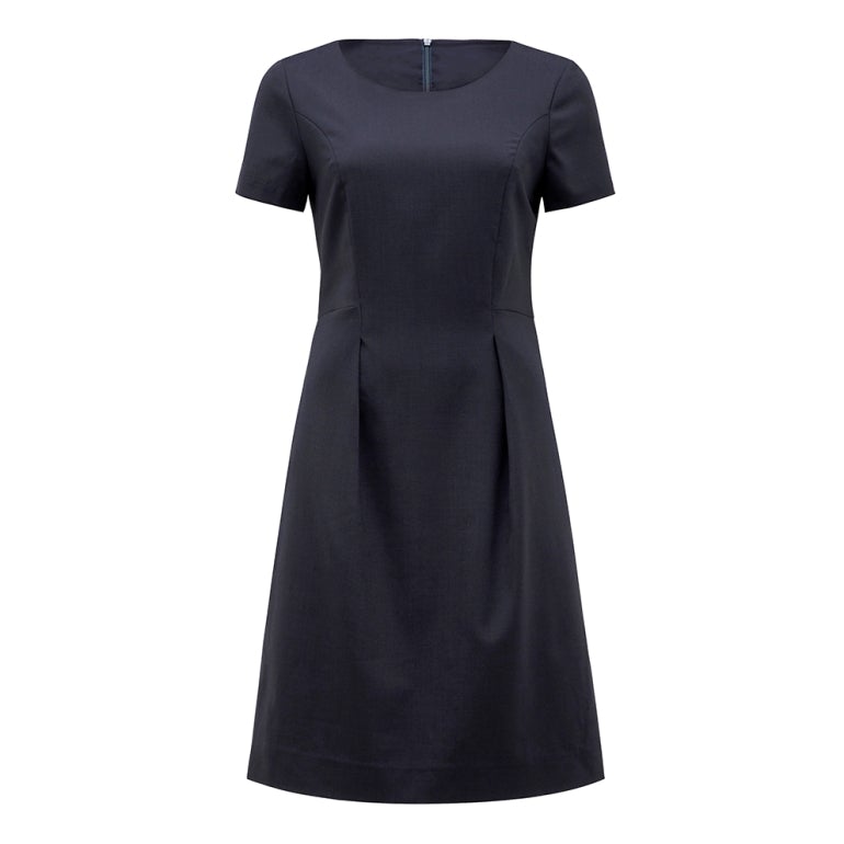 NNT Uniforms Stretch Wool Blend Short Sleeve Dress(CAT67K)