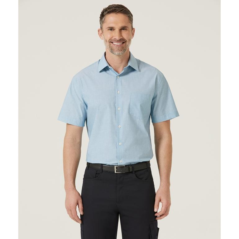 NNT Textured Mens Short Sleeve Shirt (CATJB7)