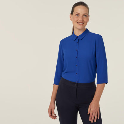 NNT Uniforms Georgie 3/4 Pleat Back Shirt (CATUKZ)