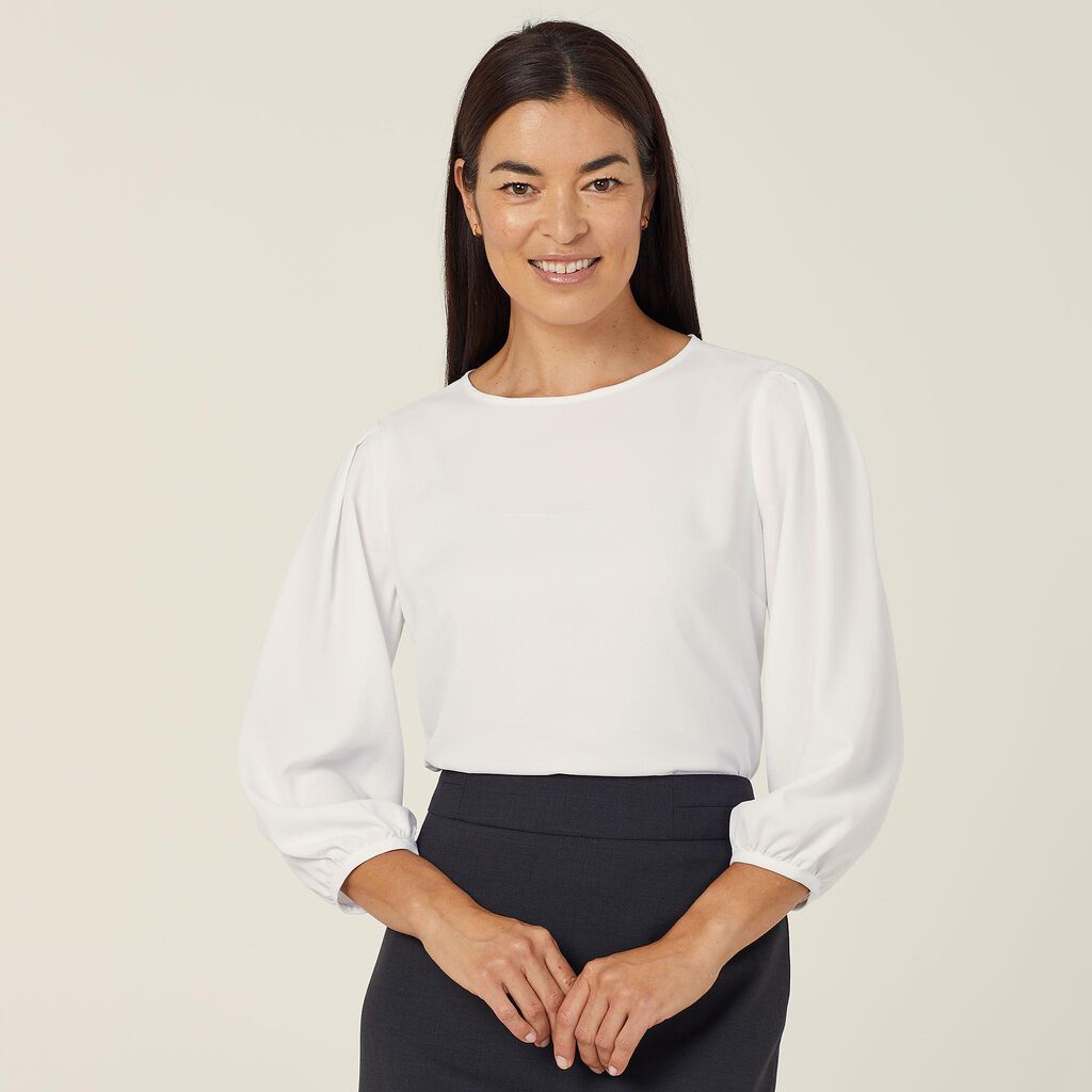 NNT Uniforms 3/4 Sleeve Crew Neck Top (CATUPM)