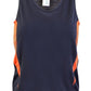 Ramo-Ramo Kids Accelerator Cool-Dry Singlet	(new)-Charcoal/Orange / 4-Uniform Wholesalers - 7