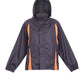Ramo-Ramo Ladies/Junior Shower Proof Sportech Nylon Jacket-Black/White / 16-Uniform Wholesalers - 4