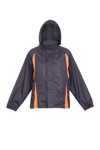 Ramo-Ramo Ladies/Junior Shower Proof Sportech Nylon Jacket-Black/White / 16-Uniform Wholesalers - 4