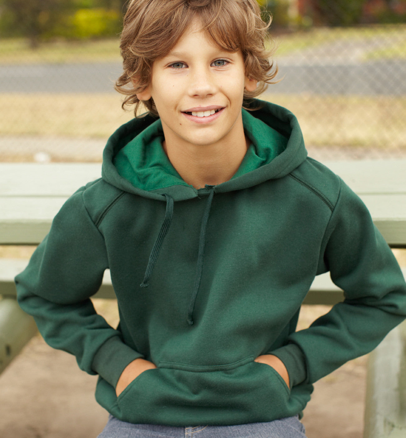 Kids clearance green hoodie