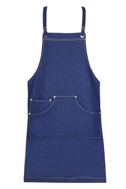 Ramo-Ramo Denim Bib Apron	(new)-Navy-Uniform Wholesalers - 4