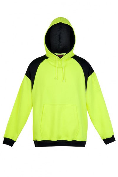 Ramo-Ramo  Mens' Contrast  Fleece Hoodie	(new)-Yellow/Navy / S-Uniform Wholesalers - 3