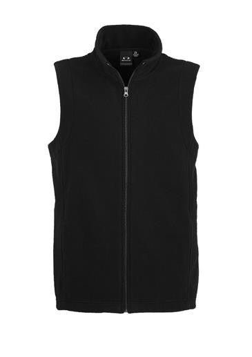 Biz Collection-Biz Collection Mens Plain Microfleece Vest-Black / XS-Uniform Wholesalers - 3