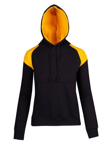 Ramo Ladies/Juniors Shoulder Contrast Panel Hoodie  (F303UN)