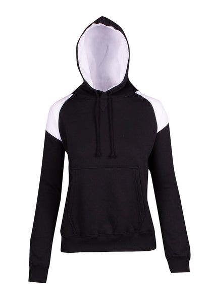 Ramo Ladies/Juniors Shoulder Contrast Panel Hoodie  (F303UN)