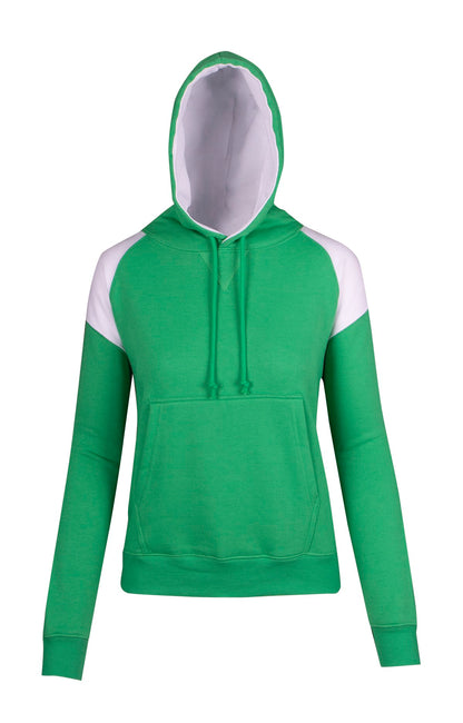 Ramo Ladies/Juniors Shoulder Contrast Panel Hoodie  (F303UN)