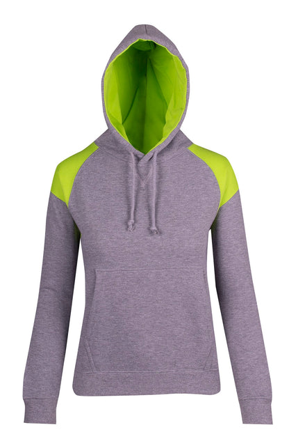 Ramo Ladies/Juniors Shoulder Contrast Panel Hoodie  (F303UN)