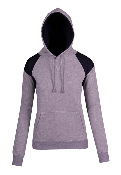 Ramo Ladies/Juniors Shoulder Contrast Panel Hoodie  (F303UN)