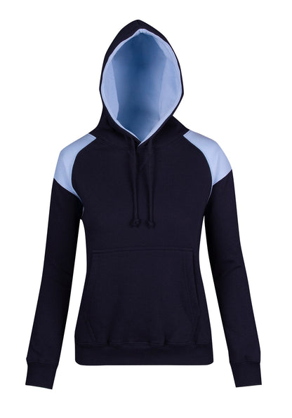 Ramo Ladies/Juniors Shoulder Contrast Panel Hoodie  (F303UN)