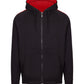 Ramo Mens Unbrushed Stripe Sleeve Hoodie  (F600HZ)