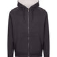 Ramo Mens Unbrushed Stripe Sleeve Hoodie  (F600HZ)