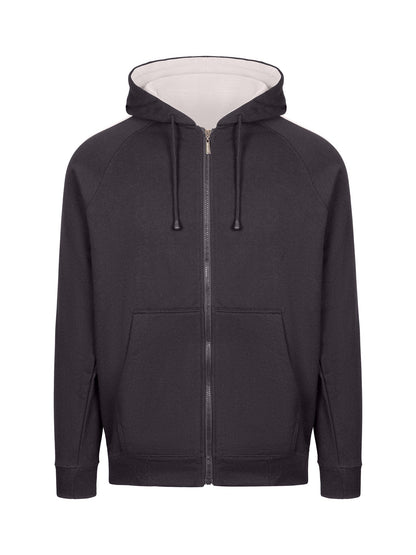 Ramo Mens Unbrushed Stripe Sleeve Hoodie  (F600HZ)