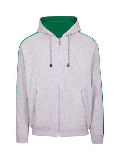 Ramo Mens Unbrushed Stripe Sleeve Hoodie  (F600HZ)