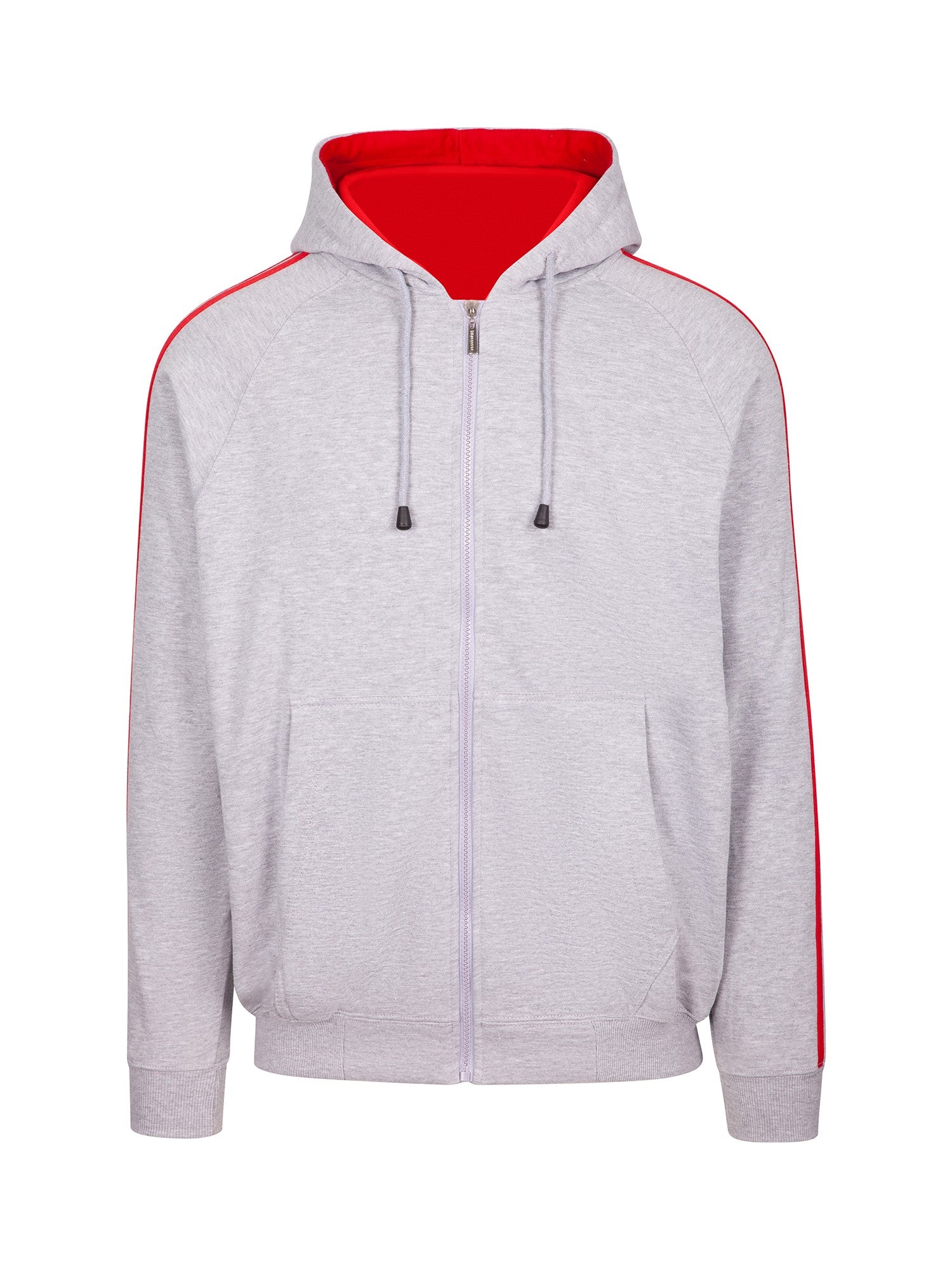 Ramo Mens Unbrushed Stripe Sleeve Hoodie  (F600HZ)
