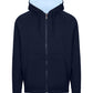 Ramo Mens Unbrushed Stripe Sleeve Hoodie  (F600HZ)