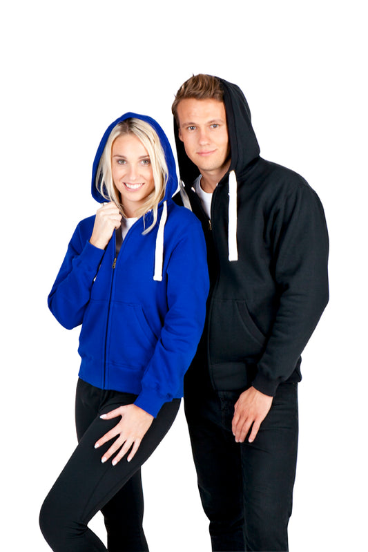 Ramo Mens Brushed Heavy Zip Fleece Hoodie (F909HZ)