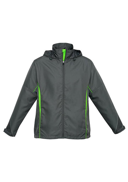 Biz Collection-Biz Collection  Kids Razor Jacket-Grey/Fluoro Lime / 6-Uniform Wholesalers - 4