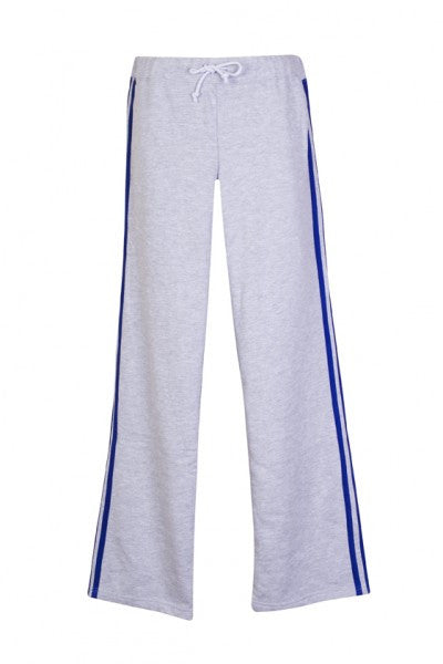 Ramo-Ramo Ladies Striped Track Pants-Grey Marl/Navy / 8-Uniform Wholesalers - 5