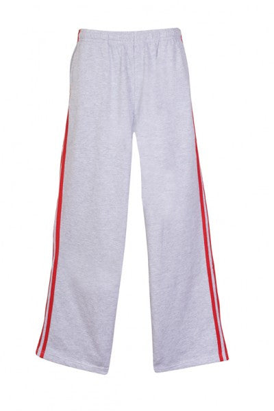 Ramo-Ramo Mens Striped Track Pants-Grey Marl/Red / XS-Uniform Wholesalers - 7