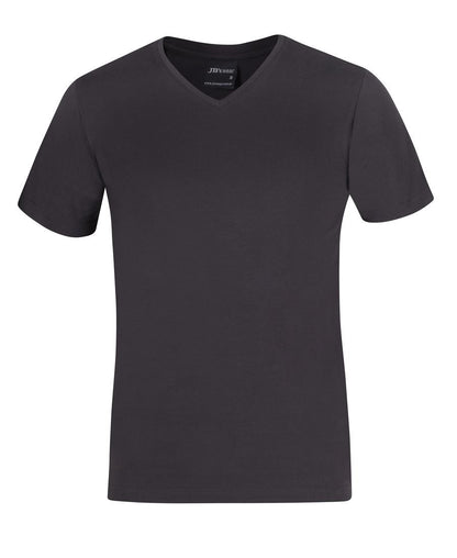 JB's Wear-JB's V Neck Tee-GUNMETAL / S-Uniform Wholesalers - 7