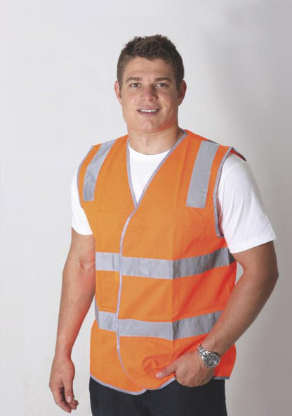 Sportage-Sportage  Hi Vi Vest With Reflective Tape--Uniform Wholesalers