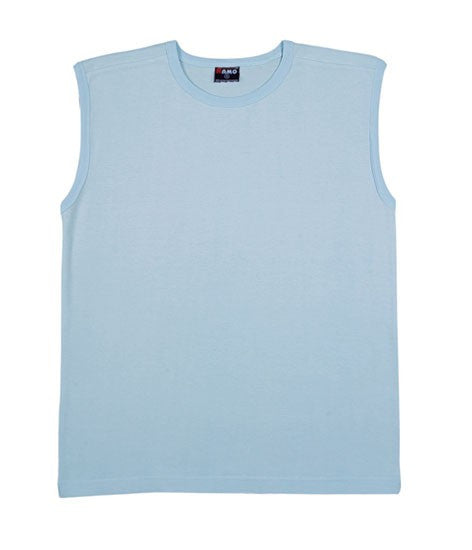 Ramo-Ramo Men's Muscle Tee-Ice Blue / XS-Uniform Wholesalers - 4
