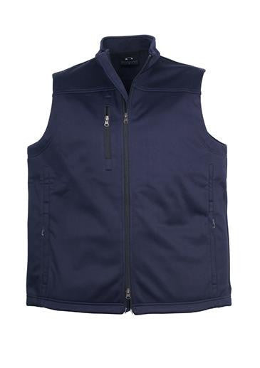 Biz Collection-Biz Collection Mens Soft Shell Vest-Navy / S-Uniform Wholesalers - 2