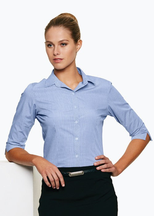 Aussie Pacific-Aussie Pacific Lady Toorak Shirt 3/4 Sleeve--Uniform Wholesalers