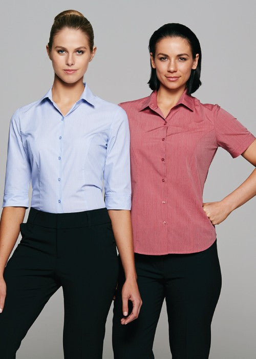 Aussie Pacific-Aussie Pacific Lady Belair 3/4 Sleeve Shirt--Uniform Wholesalers - 1