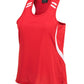Biz Collection-Biz Collection Ladies Flash Singlet 1st (11 colour)-Red/White / 6-Uniform Wholesalers - 10