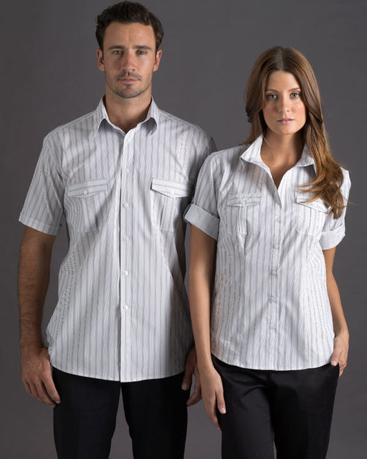 identitee-Identitee Mens Cassidy Short Sleeve(New Style)--Uniform Wholesalers - 1