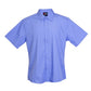 Ramo-Ramo Mens Short Sleeve Shirts-Mid Blue / S-Uniform Wholesalers - 6