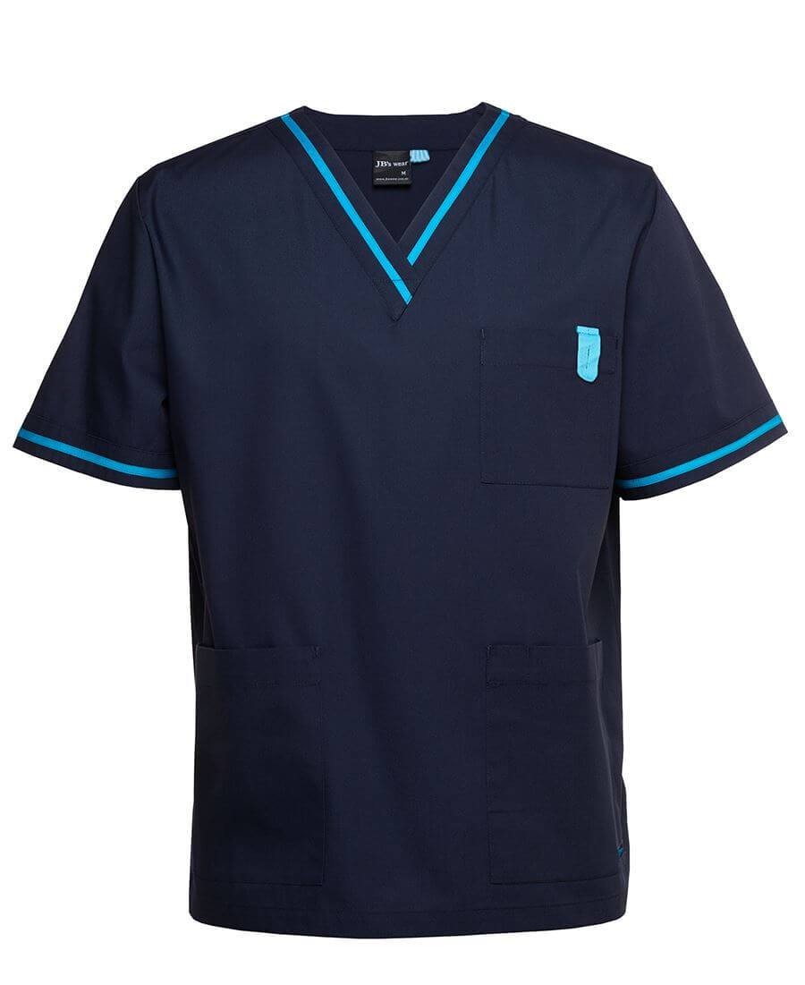 JBs Wear Contrast Unisex Scrubs Top (4SCT)