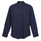 Ramo-Ramo Mens Military Long Sleeve Shirts-Navy / S-Uniform Wholesalers - 7