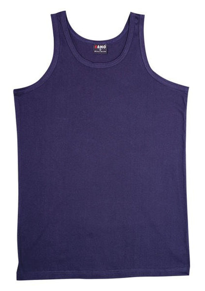Ramo-Ramo Mens singlet-Navy / S-Uniform Wholesalers - 5