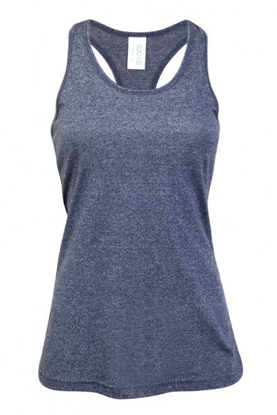 Ramo-Ramo Ladies Greatness Athletic T-back Singlet	(new)-Navy Heather / 6-Uniform Wholesalers - 5