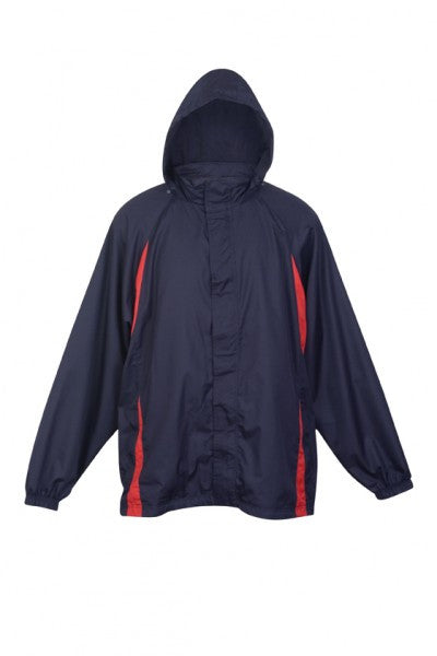 Ramo-Ramo Mens Shower Proof Sportech Nylon Jacket-Navy/Red / S-Uniform Wholesalers - 5