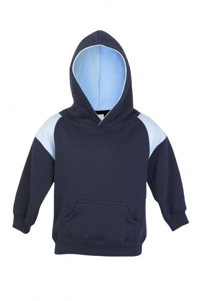 Ramo-Ramo Kids Shoulder Contrast Panel Hoodies-Navy/Sky / 00-Uniform Wholesalers - 6