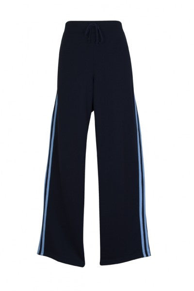 Ramo-Ramo Ladies Striped Track Pants-Navy/Sky / 8-Uniform Wholesalers - 8