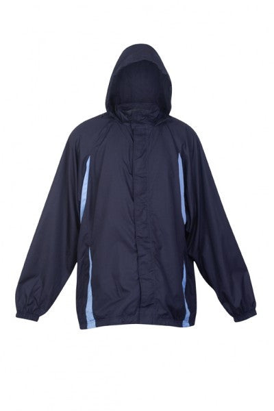 Ramo-Ramo Mens Shower Proof Sportech Nylon Jacket-Navy/SKy / S-Uniform Wholesalers - 6
